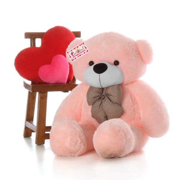 Low Cost 5 Feet Long Pink Teddy Bear Soft Toy 152 cm